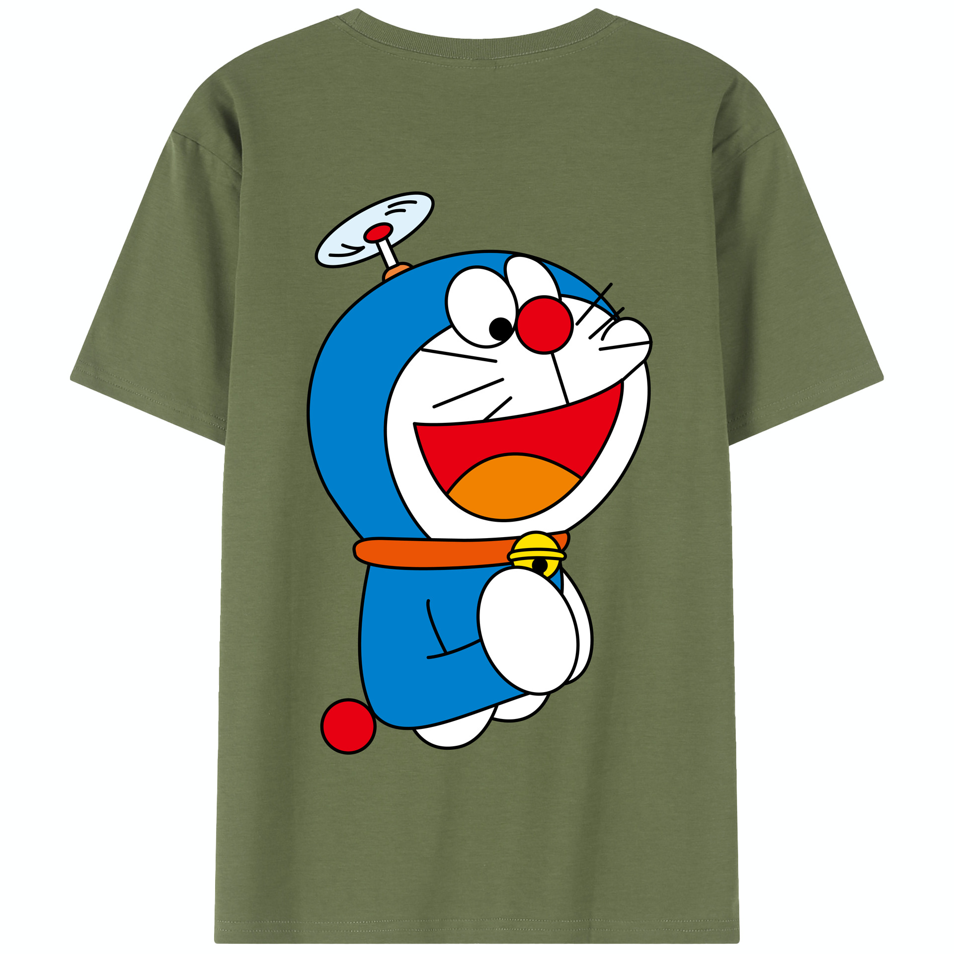 （画像用） ドラえもん Doraemon 綿100％半袖Tシャツ（背面プリント）